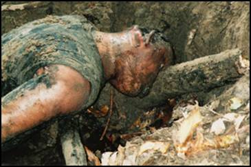 Corpse of a convict porter